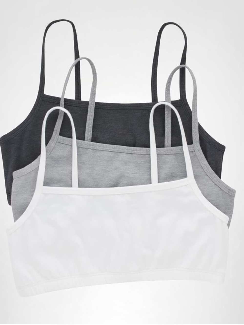 Hanes 3-Pack Cami Bralette